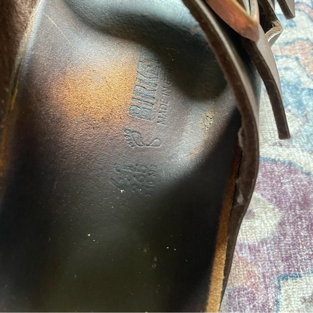 Women’s brown leather Birkenstock Sandals in New condition